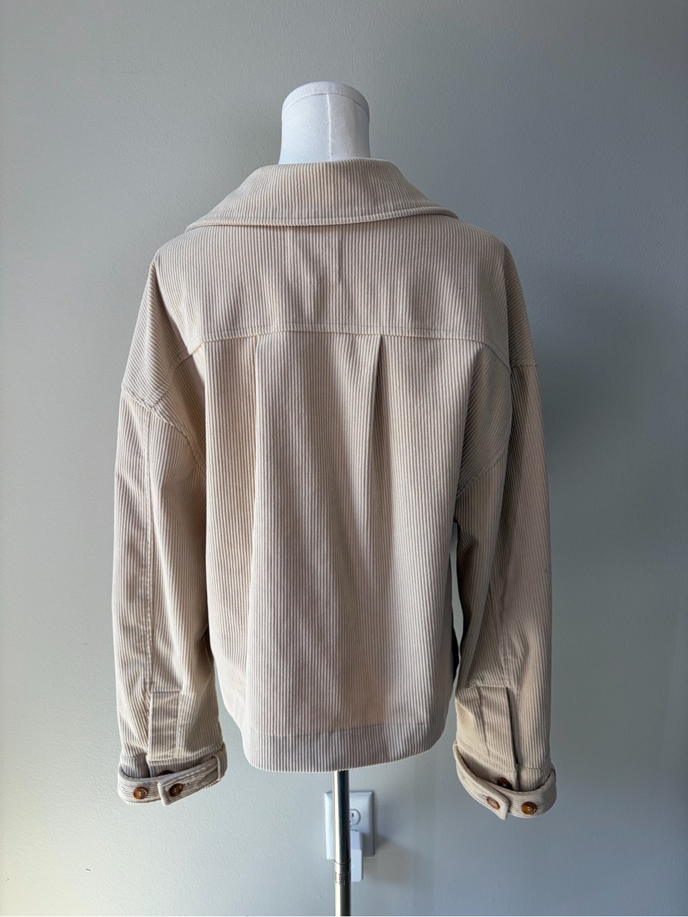 Avec Les Filles Cream Corduroy Jacket - Picture 2 of 10